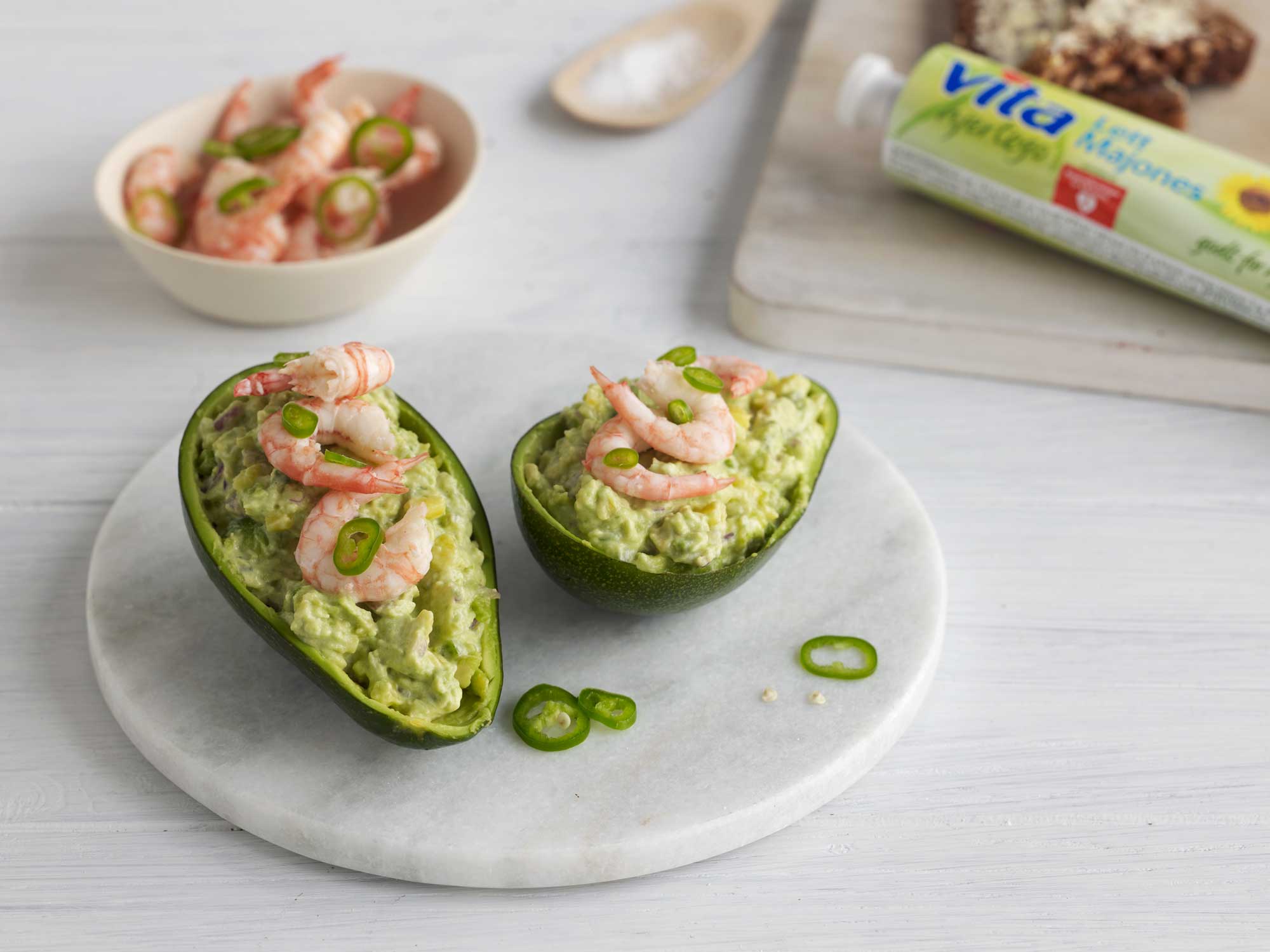 Fylt avokado