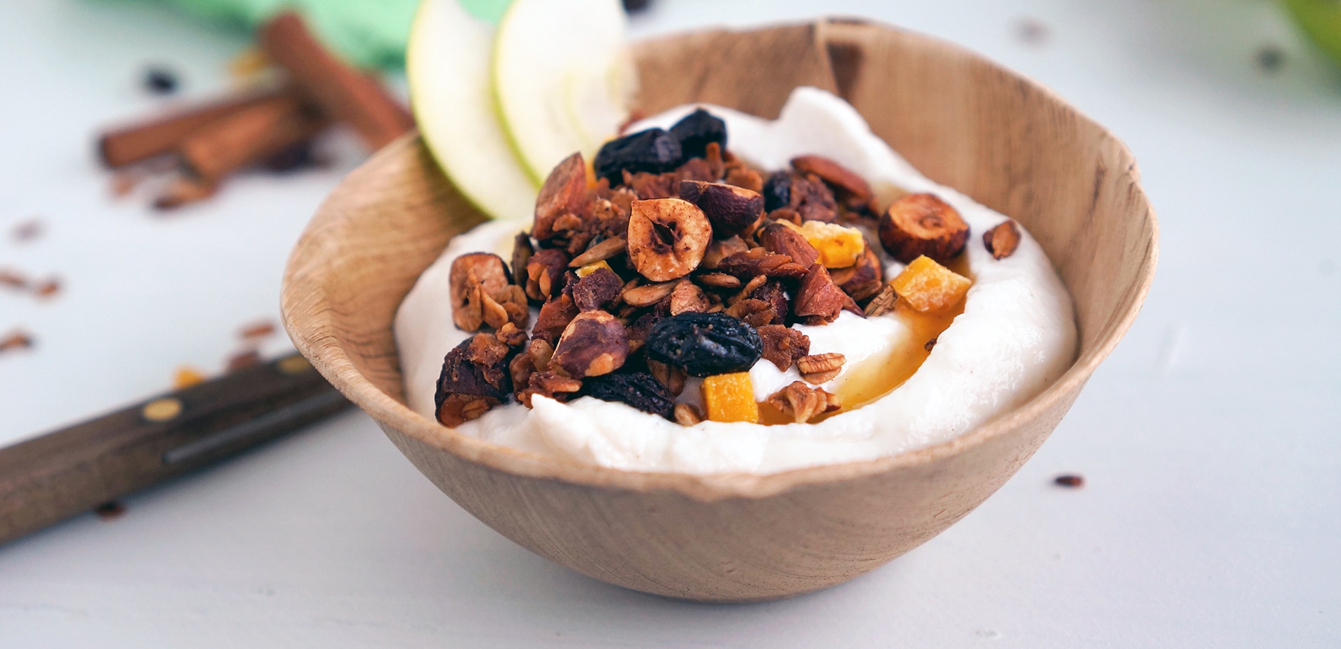 Granola med smak av eplekake