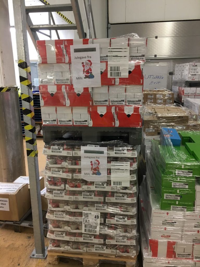 Mills produkter til Matsentralen
