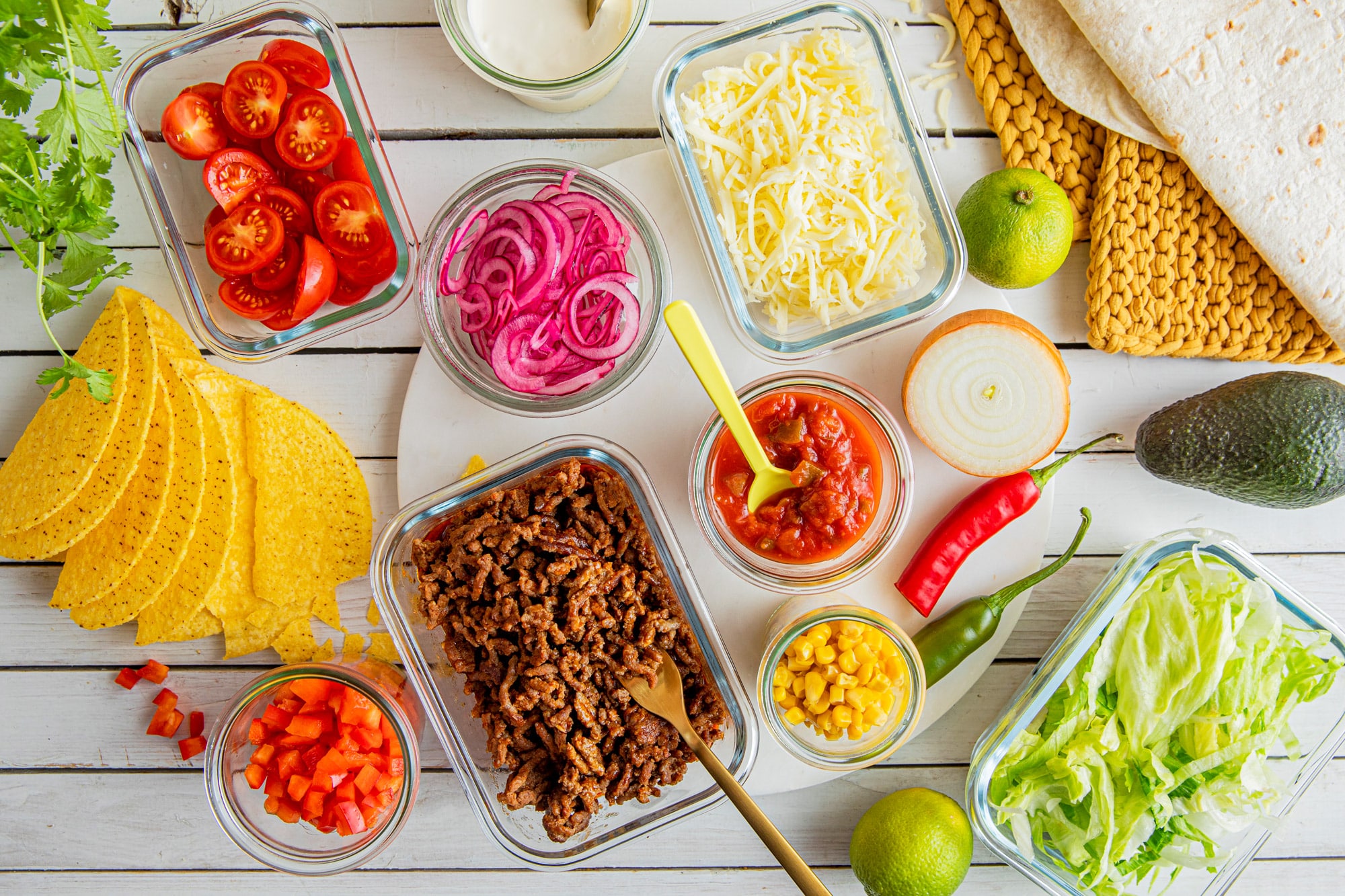 Tacoingredienser