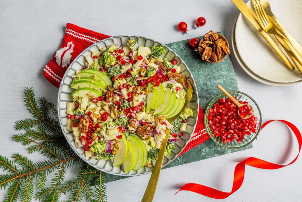Brokkolisalat med granateple
